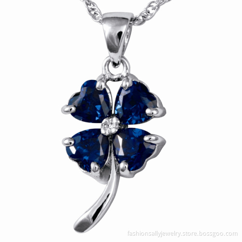 New Fashion Four Leaf Clover Necklace Sterling Silver 925 Pendant, Fashionjewelry